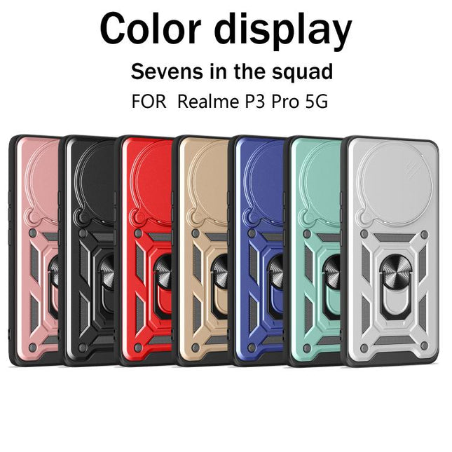Sliding Camera Cover Design TPU+PC Phone Case, For Realme P3 Pro 5G, For Realme C75 4G / 14x 5G Global, For Realme 13+ 5G