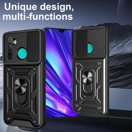 Sliding Camera Cover Design TPU+PC Phone Case, For Realme 5 Pro, For Realme 5