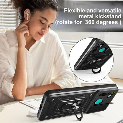 Sliding Camera Cover Design TPU+PC Phone Case, For Realme 5 Pro, For Realme 5