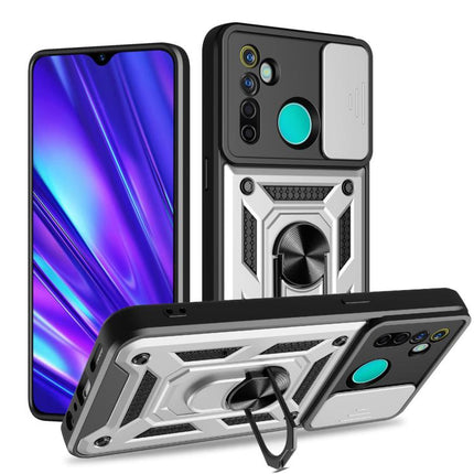 Sliding Camera Cover Design TPU+PC Phone Case, For Realme 5 Pro, For Realme 5