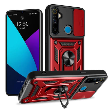 Sliding Camera Cover Design TPU+PC Phone Case, For Realme 5 Pro, For Realme 5