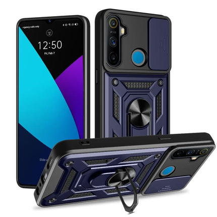 Sliding Camera Cover Design TPU+PC Phone Case, For Realme 5 Pro, For Realme 5