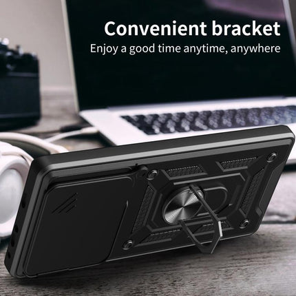 Sliding Camera Cover Design TPU+PC Phone Case, For Realme C71 India / Note 70T 4G, For Realme 15x 5G India / C85 5G, For Realme C85 Pro 5G India