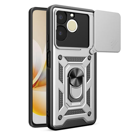 Sliding Camera Cover Design TPU+PC Phone Case, For Realme C71 India / Note 70T 4G, For Realme 15x 5G India / C85 5G, For Realme C85 Pro 5G India