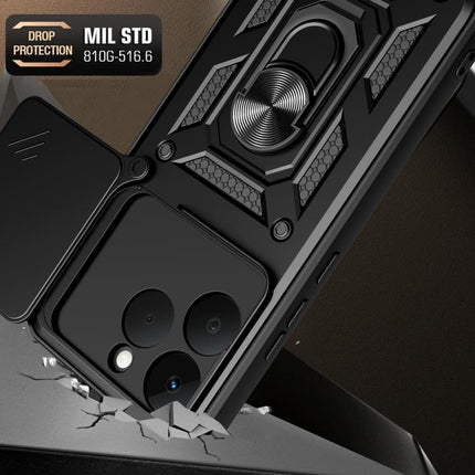 Sliding Camera Cover Design TPU+PC Phone Case, For Realme 15T 5G, For Realme C71 4G, For Realme Neo7x / P3 5G