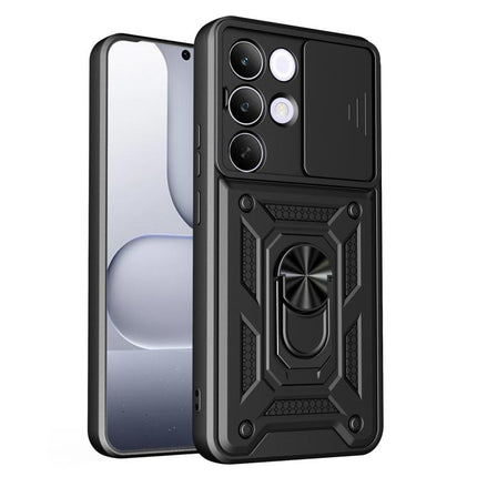 Sliding Camera Cover Design TPU+PC Phone Case, For Realme C71 India / Note 70T 4G, For Realme 15x 5G India / C85 5G, For Realme C85 Pro 5G India