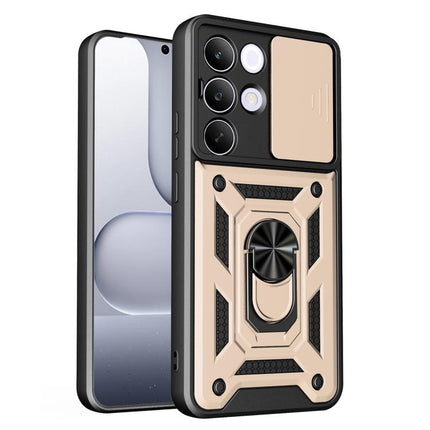 Sliding Camera Cover Design TPU+PC Phone Case, For Realme C71 India / Note 70T 4G, For Realme 15x 5G India / C85 5G, For Realme C85 Pro 5G India