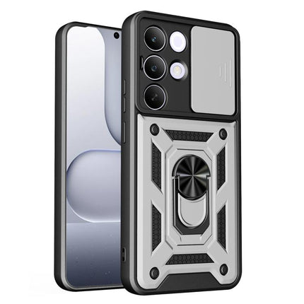 Sliding Camera Cover Design TPU+PC Phone Case, For Realme C71 India / Note 70T 4G, For Realme 15x 5G India / C85 5G, For Realme C85 Pro 5G India