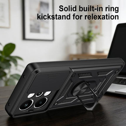 Sliding Camera Cover Design TPU+PC Phone Case, For Realme P4 Power 5G, For Realme C83 5G, For Realme 16 5G