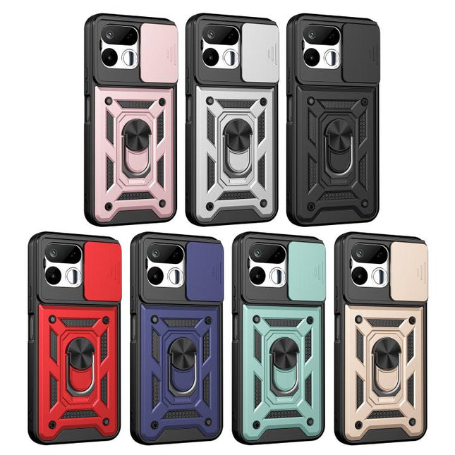 Sliding Camera Cover Design TPU+PC Phone Case, For Realme 16T 5G, For Realme C100i / C100x 4G, For Realme C100 4G
