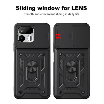 Sliding Camera Cover Design TPU+PC Phone Case, For Realme 16T 5G, For Realme C100i / C100x 4G, For Realme C100 4G