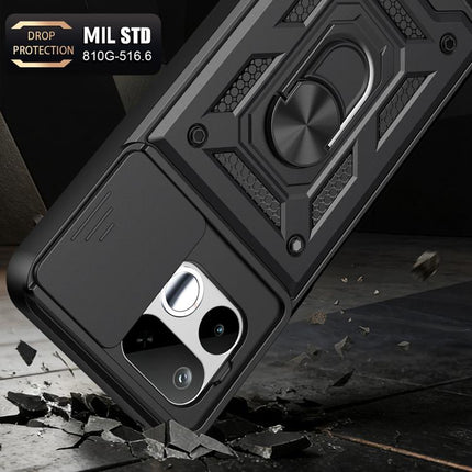 Sliding Camera Cover Design TPU+PC Phone Case, For Realme 16T 5G, For Realme C100i / C100x 4G, For Realme C100 4G
