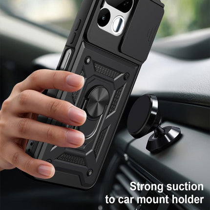 Sliding Camera Cover Design TPU+PC Phone Case, For Realme 16T 5G, For Realme C100i / C100x 4G, For Realme C100 4G