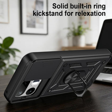 Sliding Camera Cover Design TPU+PC Phone Case, For Realme 16T 5G, For Realme C100i / C100x 4G, For Realme C100 4G