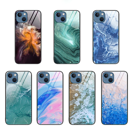 Marble Pattern Glass Protective Phone Case
