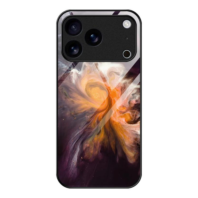 Marble Pattern Glass Protective Phone Case, For iPhone 17 Pro Max, For iPhone 17 Pro, For iPhone 17