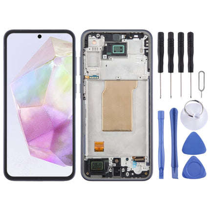 Original LCD Screen Digitizer Full Assembly with Frame, For Samsung Galaxy A25 SM-A256B, For Samsung Galaxy A15 5G SM-A156B, For Samsung Galaxy A35 SM-A356B, For Samsung Galaxy A05 SM-A055F, For Samsung Galaxy A05s SM-A057F                             ...