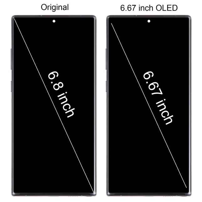 6.67 inch OLED LCD Screen Digitizer Full Assembly with Frame