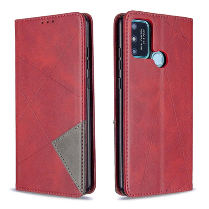 Rhombus Texture Horizontal Flip Magnetic Leather Case with Holder & Card Slots & Wallet, For LG K51, For Huawei Y5P / Honor 9S, For Huawei Honor 9A, For Samsung Galaxy A31, For Sony Xperia L4