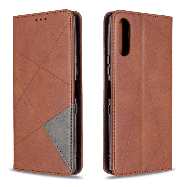 Rhombus Texture Horizontal Flip Magnetic Leather Case with Holder & Card Slots & Wallet, For LG K51, For Huawei Y5P / Honor 9S, For Huawei Honor 9A, For Samsung Galaxy A31, For Sony Xperia L4