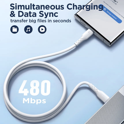 JOYROOM SA26-CC3 Flash Charge Series 60W USB-C / Type-C to USB-C / Type-C Fast Charging Data Cable, 1m
