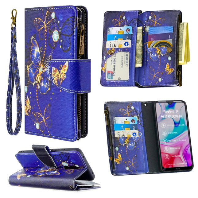 Colored Drawing Pattern Zipper Horizontal Flip Leather Case with Holder & Card Slots & Wallet, For Xiaomi Redmi 8, For Xiaomi Redmi K20 / Mi 9T, For Xiaomi Redmi Note 7