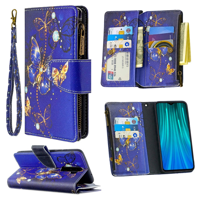 Colored Drawing Pattern Zipper Horizontal Flip Leather Case with Holder & Card Slots & Wallet, For Xiaomi Redmi Note 8 Pro, For Xiaomi Redmi Note 8T, For Xiaomi Redmi Note 8