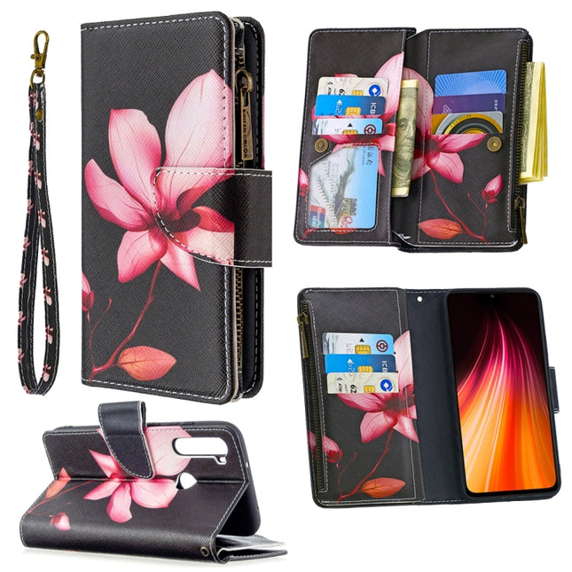 Colored Drawing Pattern Zipper Horizontal Flip Leather Case with Holder & Card Slots & Wallet, For Xiaomi Redmi Note 8 Pro, For Xiaomi Redmi Note 8T, For Xiaomi Redmi Note 8