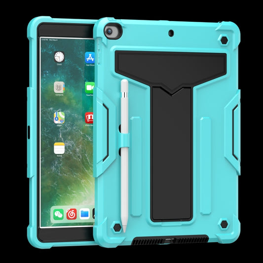 T-shaped Bracket Contrast Color Shockproof PC + Silicone Flat Protective Case, For iPad 10.2 / iPad Pro 10.5, For Samsung Galaxy Tab A8.4 (2020) T307, For Samsung Galaxy Tab A8.0 (2019) T290