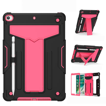 T-shaped Bracket Contrast Color Shockproof PC + Silicone Flat Protective Case, For iPad 10.2 / iPad Pro 10.5, For Samsung Galaxy Tab A8.4 (2020) T307