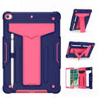 For iPad 10.2 / iPad Pro 10.5 / Navy+Rose Red