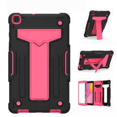 T-shaped Bracket Contrast Color Shockproof PC + Silicone Flat Protective Case, For iPad 10.2 / iPad Pro 10.5, For Samsung Galaxy Tab A8.4 (2020) T307, For Samsung Galaxy Tab A8.0 (2019) T290