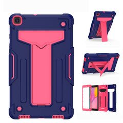 T-shaped Bracket Contrast Color Shockproof PC + Silicone Flat Protective Case, For iPad 10.2 / iPad Pro 10.5, For Samsung Galaxy Tab A8.4 (2020) T307, For Samsung Galaxy Tab A8.0 (2019) T290