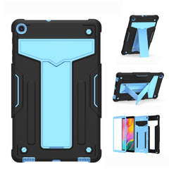 T-shaped Bracket Contrast Color Shockproof PC + Silicone Flat Protective Case, For Samsung Galaxy Tab A10.1 (2019) T510