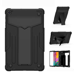 T-shaped Bracket Contrast Color Shockproof PC + Silicone Flat Protective Case, For iPad 10.2 / iPad Pro 10.5, For Samsung Galaxy Tab A8.4 (2020) T307, For Samsung Galaxy Tab A8.0 (2019) T290