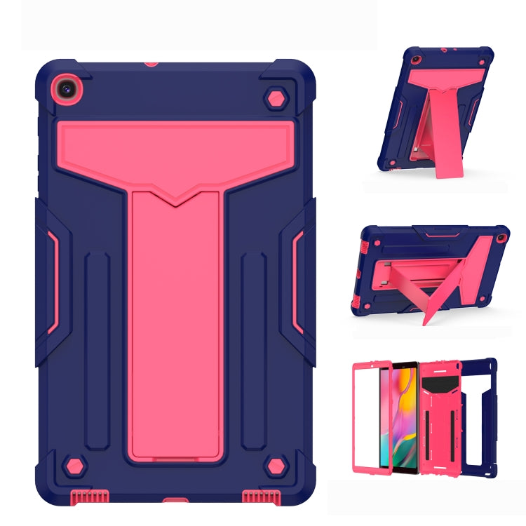 T-shaped Bracket Contrast Color Shockproof PC + Silicone Flat Protective Case, For iPad 10.2 / iPad Pro 10.5, For Samsung Galaxy Tab A8.4 (2020) T307