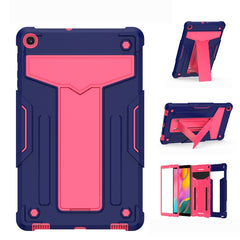 T-shaped Bracket Contrast Color Shockproof PC + Silicone Flat Protective Case, For iPad 10.2 / iPad Pro 10.5, For Samsung Galaxy Tab A8.4 (2020) T307, For Samsung Galaxy Tab A8.0 (2019) T290