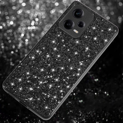 Glitter Powder Shockproof TPU Phone Case, For Xiaomi Redmi Note 12 4G/5G Global, For Xiaomi Redmi Note 12 Pro 5G Global