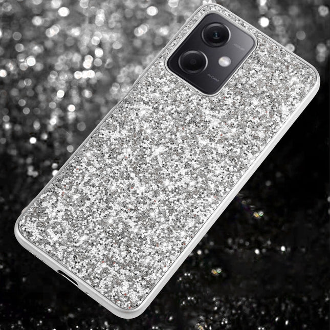 Glitter Powder Shockproof TPU Phone Case, For Xiaomi Redmi Note 12 4G/5G Global, For Xiaomi Redmi Note 12 Pro 5G Global