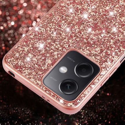Glitter Powder Shockproof TPU Phone Case, For Xiaomi Redmi Note 12 4G/5G Global, For Xiaomi Redmi Note 12 Pro 5G Global