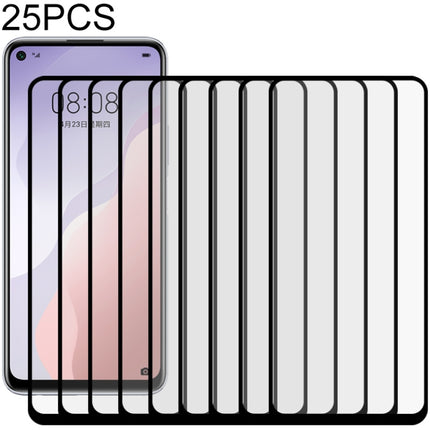 25 PCS Full Glue Full Screen Tempered Glass Film