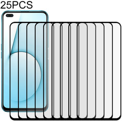 25 PCS Full Glue Full Screen Tempered Glass Film, For OPPO Realme X50, For ASUS Zenfone 6 ZS630KL, For Samsung Galaxy A01, For Samsung Galaxy A21s, For Samsung Galaxy A70, For Samsung Galaxy M01, For Xiaomi Redmi 9��������������������������������������...
