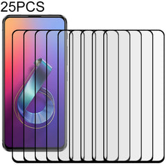 25 PCS Full Glue Full Screen Tempered Glass Film, For OPPO Realme X50, For ASUS Zenfone 6 ZS630KL, For Samsung Galaxy A01, For Samsung Galaxy A21s, For Samsung Galaxy A70, For Samsung Galaxy M01, For Xiaomi Redmi 9��������������������������������������...