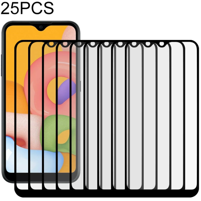 25 PCS Full Glue Full Screen Tempered Glass Film, For Samsung Galaxy A01, For Samsung Galaxy A21s, For Samsung Galaxy A70, For Samsung Galaxy M01, For Xiaomi Redmi 9, For Xiaomi Redmi 9A / 9A Sport / 9C / 9C NFC / Poco C31 / 9 Acitv                    ...