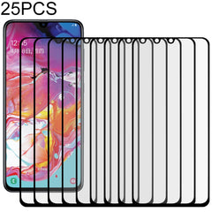 25 PCS Full Glue Full Screen Tempered Glass Film, For OPPO Realme X50, For ASUS Zenfone 6 ZS630KL, For Samsung Galaxy A01, For Samsung Galaxy A21s, For Samsung Galaxy A70, For Samsung Galaxy M01, For Xiaomi Redmi 9��������������������������������������...