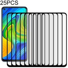 25 PCS Full Glue Full Screen Tempered Glass Film, For OPPO Realme X50, For ASUS Zenfone 6 ZS630KL, For Samsung Galaxy A01, For Samsung Galaxy A21s, For Samsung Galaxy A70, For Samsung Galaxy M01, For Xiaomi Redmi 9��������������������������������������...