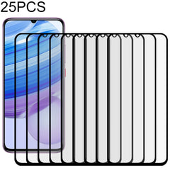 25 PCS Full Glue Full Screen Tempered Glass Film, For OPPO Realme X50, For ASUS Zenfone 6 ZS630KL, For Samsung Galaxy A01, For Samsung Galaxy A21s, For Samsung Galaxy A70, For Samsung Galaxy M01, For Xiaomi Redmi 9��������������������������������������...