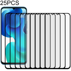 25 PCS Full Glue Full Screen Tempered Glass Film, For OPPO Realme X50, For ASUS Zenfone 6 ZS630KL, For Samsung Galaxy A01, For Samsung Galaxy A21s, For Samsung Galaxy A70, For Samsung Galaxy M01, For Xiaomi Redmi 9��������������������������������������...