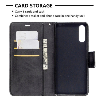 Retro Lambskin Texture Pure Color Horizontal Flip PU Leather Case with Holder & Card Slots & Wallet & Lanyard, For Sony Xperia L4, For LG K51