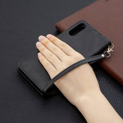 Retro Lambskin Texture Pure Color Horizontal Flip PU Leather Case with Holder & Card Slots & Wallet & Lanyard, For Sony Xperia L4, For LG K51
